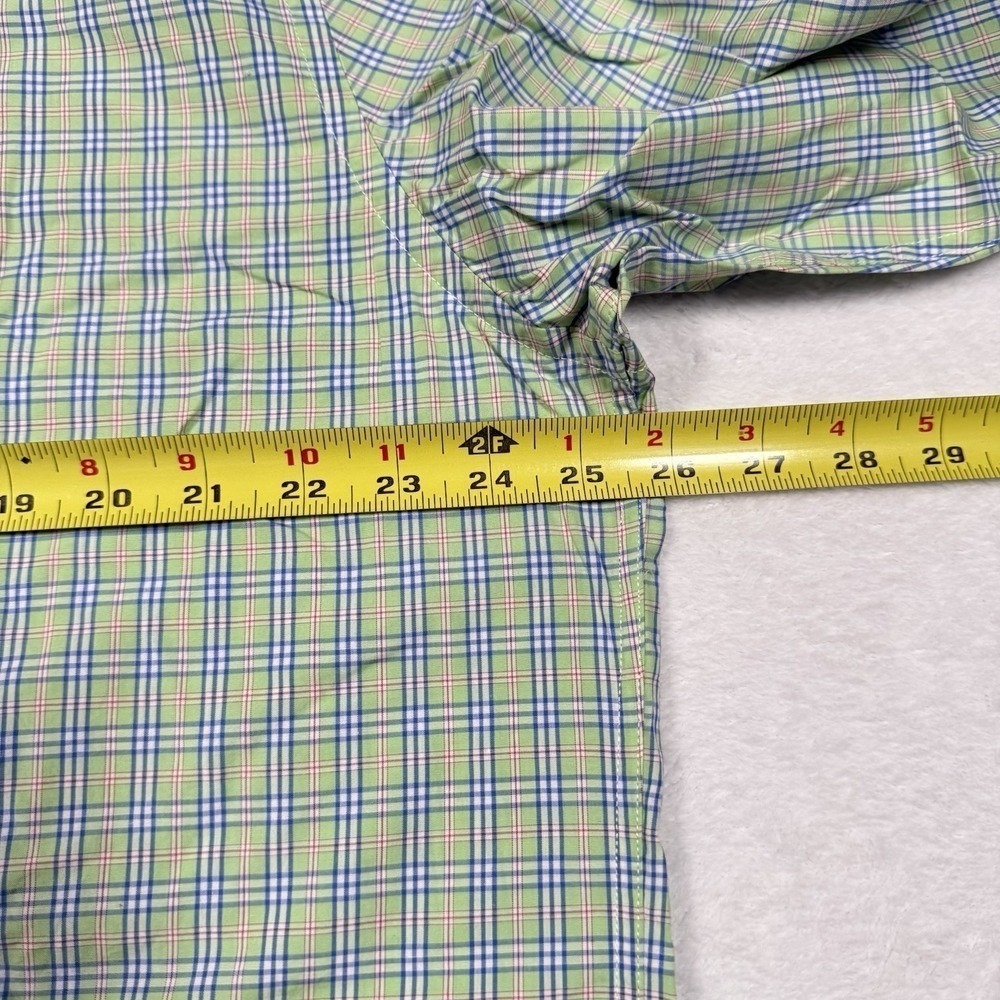 UntuckIt Shirt Mens 2XL Green Plaid Long Sleeve Button Down NEW - Picture 6 of 8